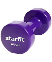 Гантель виниловая Core DB-101, 4 кг, фиолетовый Starfit