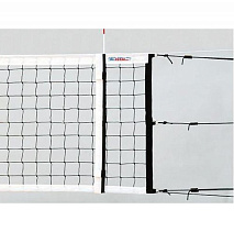 Карманы для антенн "KV.REZAC" арт. 15015876, дл. 1 м, шир. 5 см, ПВХ, на липучках, для сеток клас. волейбола, цв. бело-черный. Вып. функцию огранич. лент.