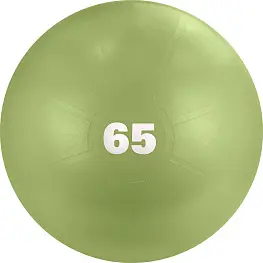 Мяч гимнастический "TORRES", диам. 65 см, эласт. ПВХ,с защ. от взрыва, с насосом, оливковый