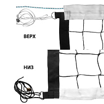 Сетка волейбольная нить 3,5мм профессиональная, черная, трос кевларовый 