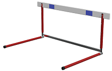 Барьер легкоатлетический тренировочный разборный, сталь-алюминий 3 уровня регулировки
