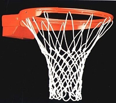 Сетка баскетбольная (шнуровая) 6 мм цвет белый